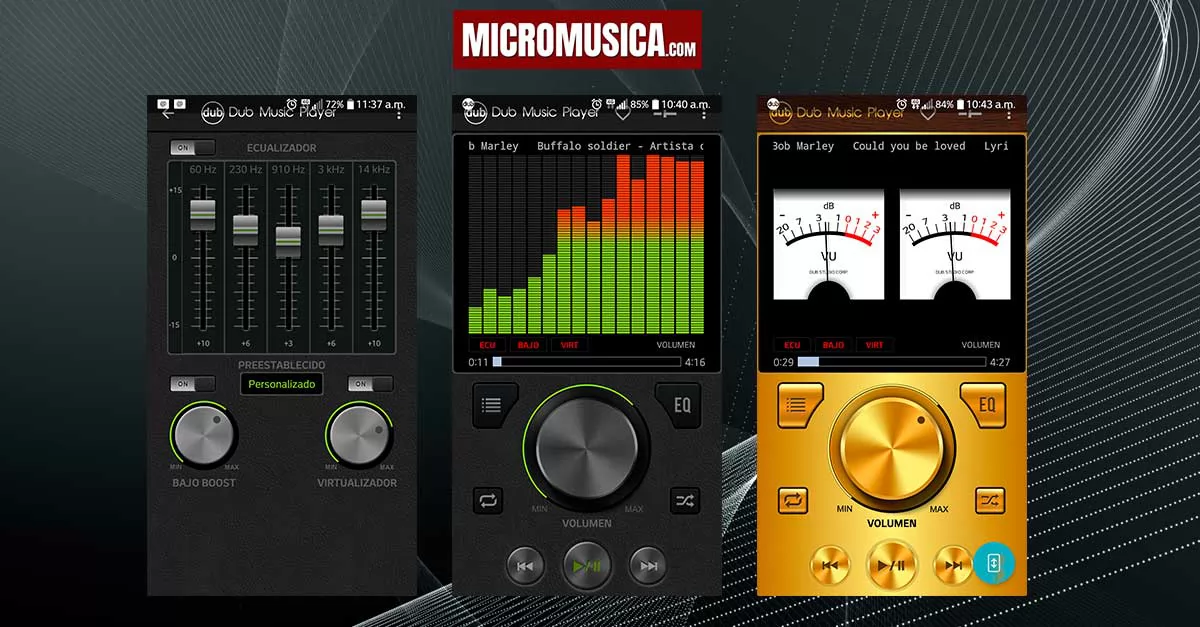 micromusica.com - Excelente reproductor de música para Android Dub Music Player + Ecualizador