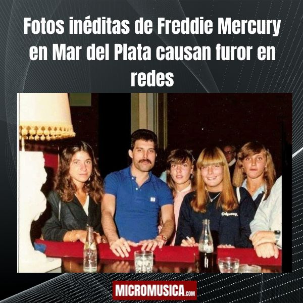 Fotos inéditas de Freddie Mercury en Mar del Plata causan furor en redes
