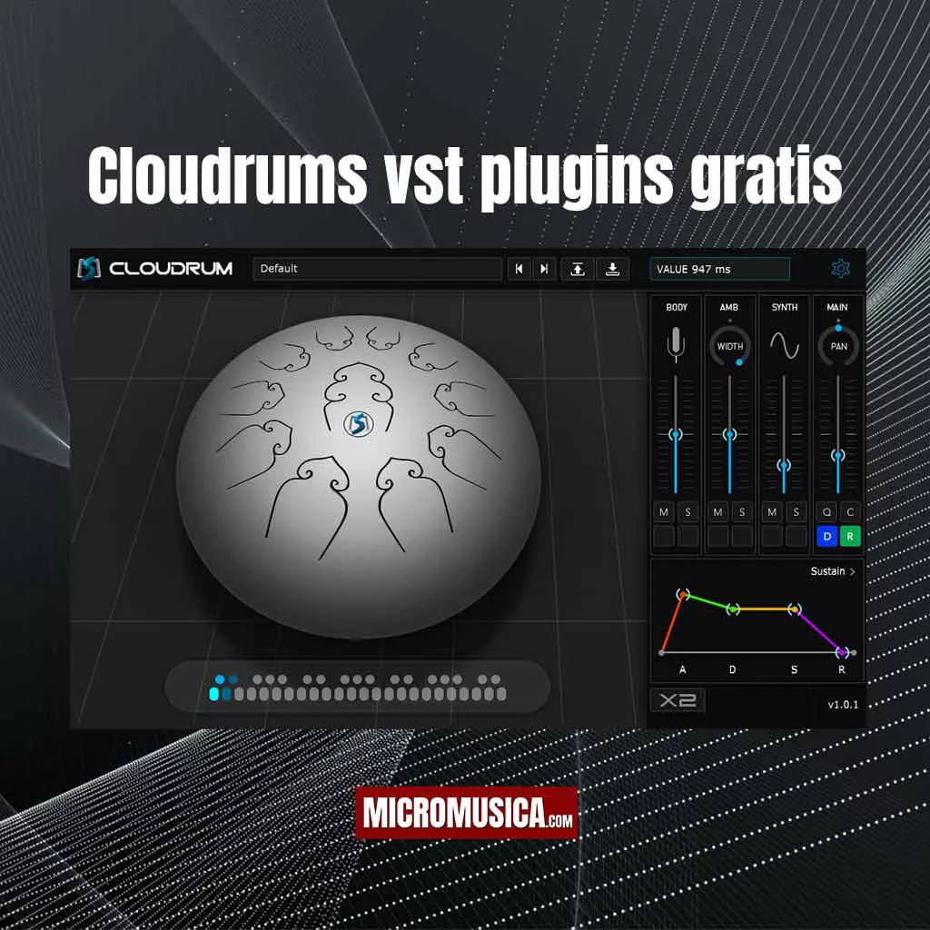 micromusica.com - Cloudrum tambor metálico de lengüetas sonido para relajación gratis