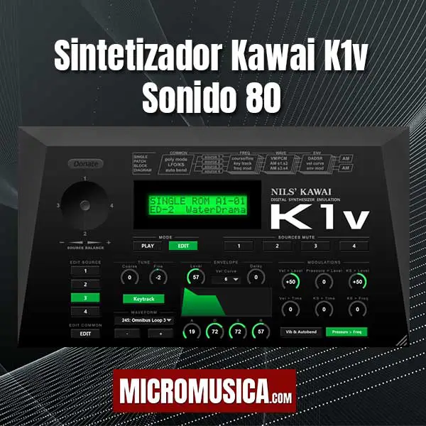 micromusica.com - Modulo Sintetizador Kawai K1v Sonido Real de los 80s 