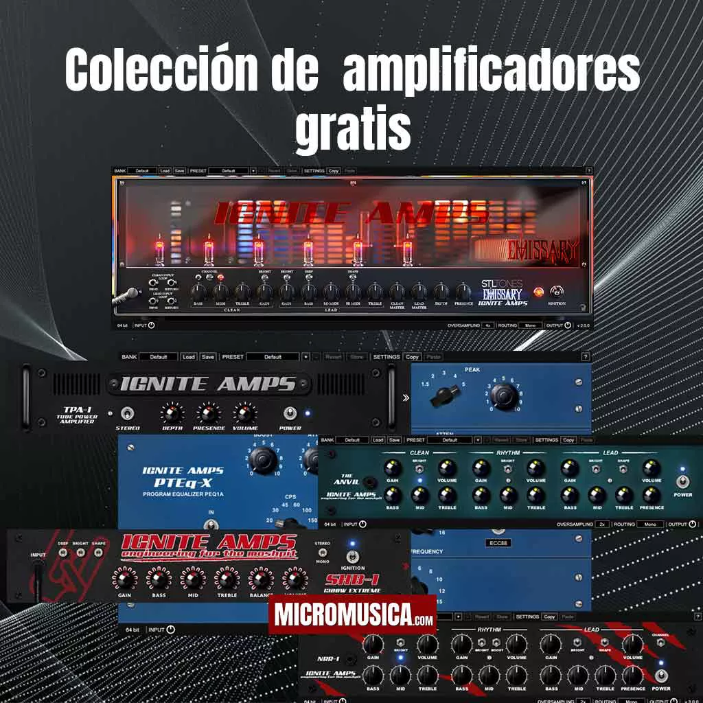 micromusica.com - Amplificadores valvulares gratis emulador de sonido imperdible de Ignite Amps