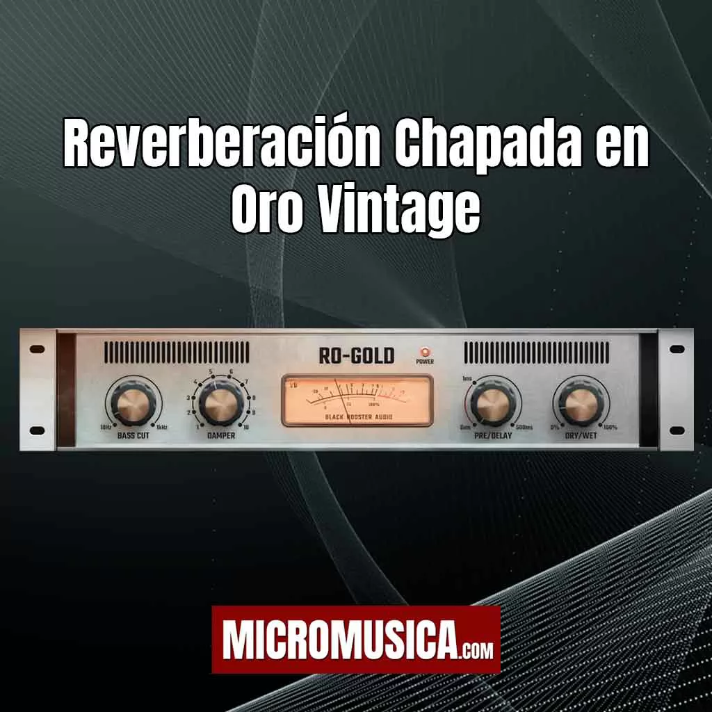 micromusica.com - Reverberación Chapada en Oro Vintage RO-GOLD